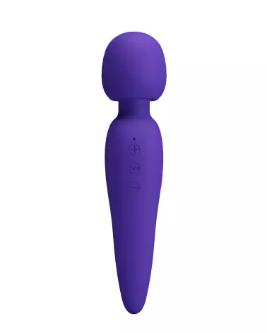 Image du Pretty Love Meredith Bleu, wand vibrant en silicone hypoallergénique-3