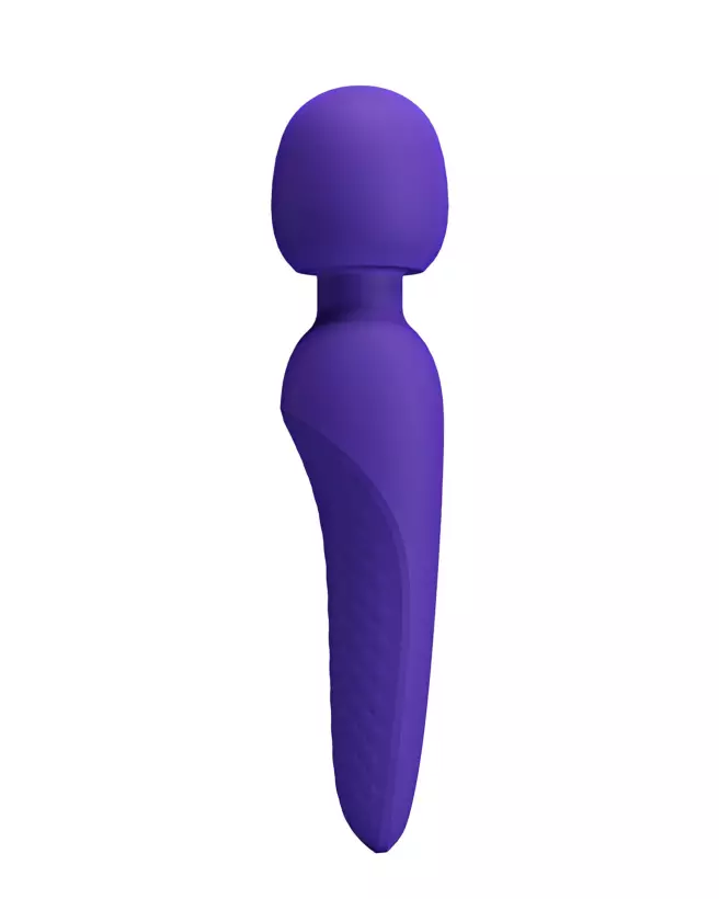 Image du Pretty Love Meredith Bleu, wand vibrant en silicone hypoallergénique-4