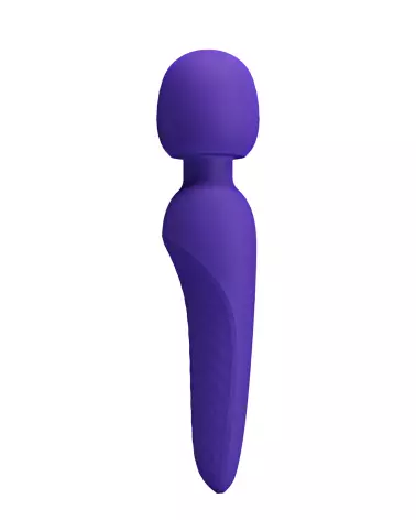 Image du Pretty Love Meredith Bleu, wand vibrant en silicone hypoallergénique-4