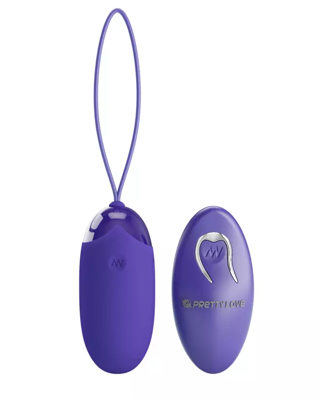 Œuf vibrant télécommandé Pretty Love Berger_Youth en violet, plaisir discret et contrôle sans fil-4