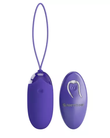 Œuf vibrant télécommandé Pretty Love Berger_Youth en violet, plaisir discret et contrôle sans fil-4