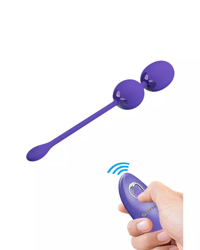 Image de l'œuf vibrant télécommandé Pretty Love Willie_Youth en violet, idéal pour plaisir discret-1