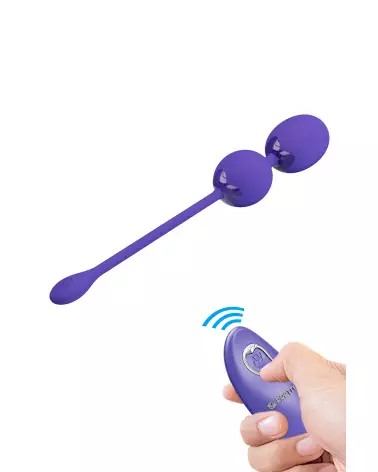 Image de l'œuf vibrant télécommandé Pretty Love Willie_Youth en violet, idéal pour plaisir discret-1
