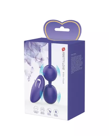 Image de l'œuf vibrant télécommandé Pretty Love Willie_Youth en violet, idéal pour plaisir discret-2