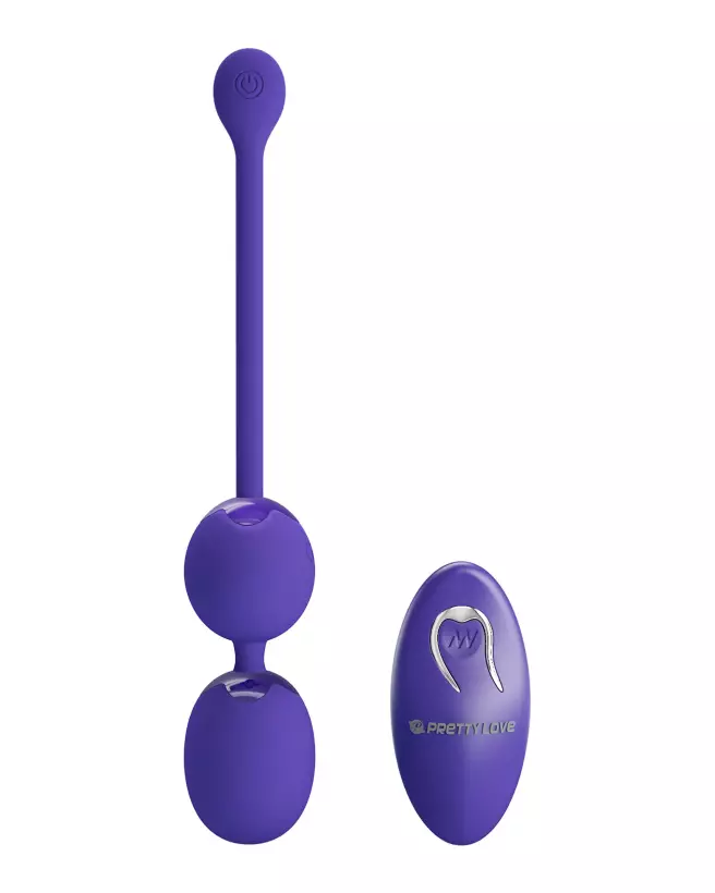 Image de l'œuf vibrant télécommandé Pretty Love Willie_Youth en violet, idéal pour plaisir discret-4