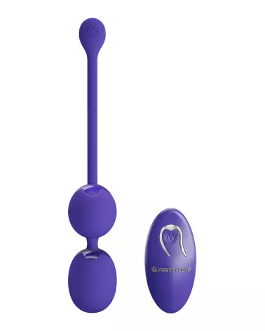 Image de l'œuf vibrant télécommandé Pretty Love Willie_Youth en violet, idéal pour plaisir discret-4