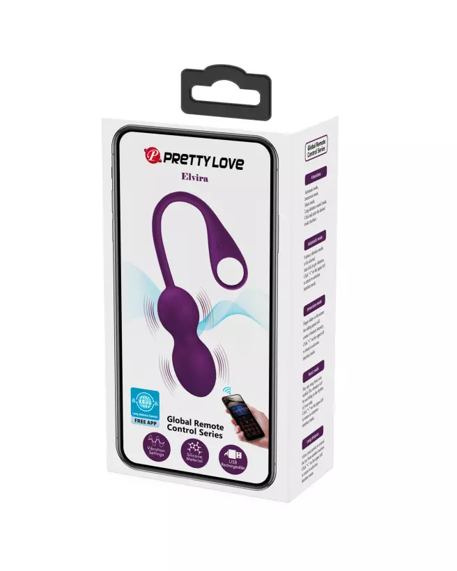 Pretty Love Elvira Violet Boules de Geisha pour renforcement pelvien et plaisir intime-2