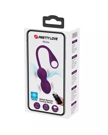 Pretty Love Elvira Violet Boules de Geisha pour renforcement pelvien et plaisir intime-2