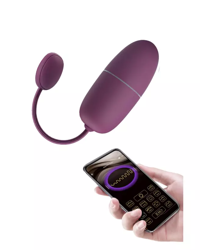 Image de l'œuf vibrant Pretty Love Nymph Violet avec télécommande-1