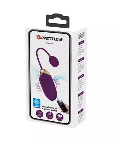Pretty Love Abner œuf vibrant télécommandé violet-2