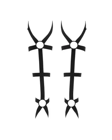 Harnais de Jambe Armares Obsessive Noir Bas Jarretelles-7