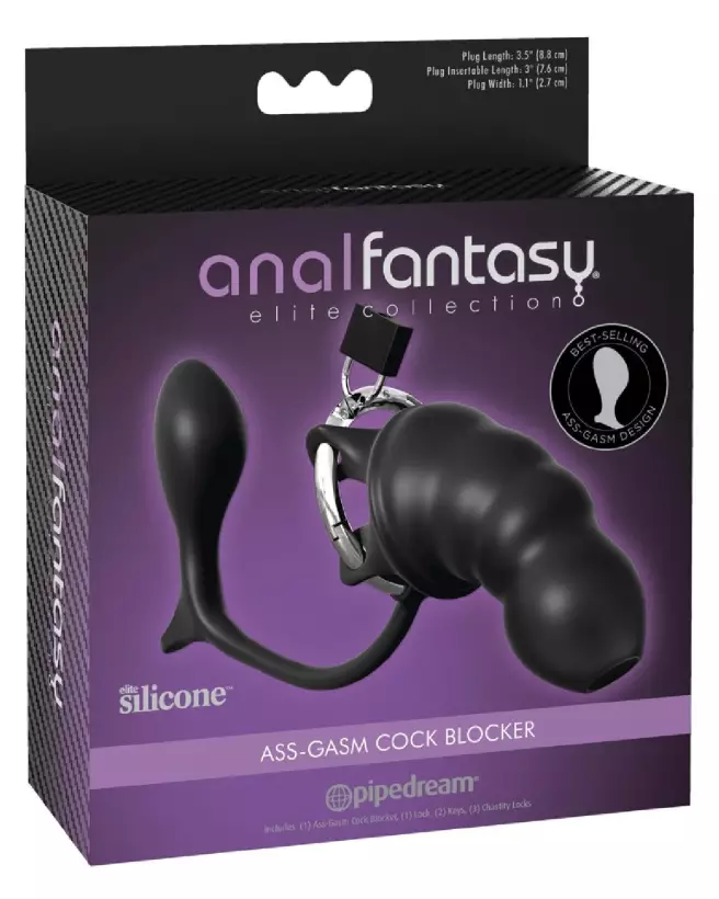 Image de la Cage de Chasteté Ass-gasm Cock Blocker d'Anal Fantasy Elite-1