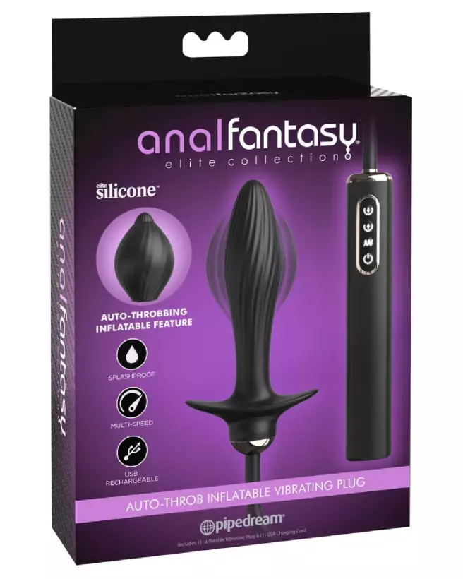 AFE Auto-Throb Inflatable Plug par Anal Fantasy Elite pour plaisir anal intensifié-1
