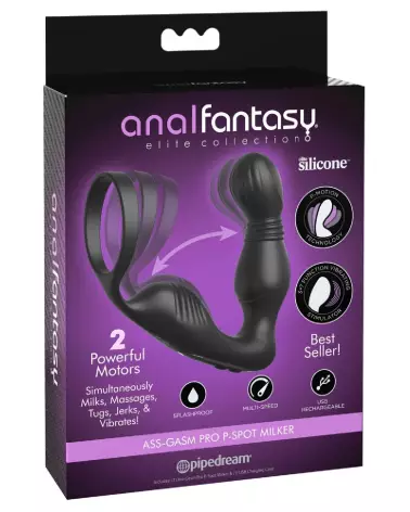Stimulateur prostatique Ass-Gasm Pro P-Spot Milker de Anal Fantasy Elite-1