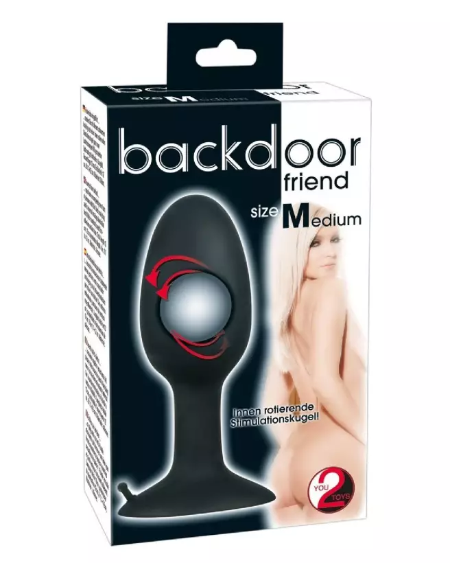 Image du Plug Anal Backdoor Friend Medium, design ergonomique et sécurisé-1