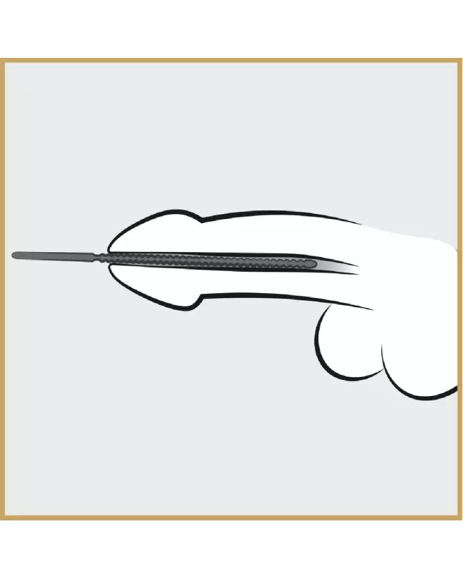 Image du Dip Stick Ripped 6mm par Penisplug pour stimulation urétrale avec design ergonomique-4