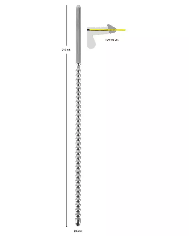 Image du Dip Stick Ripped 6mm par Penisplug pour stimulation urétrale avec design ergonomique-5