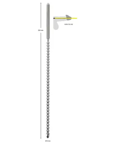 Image du Dip Stick Ripped 6mm par Penisplug pour stimulation urétrale avec design ergonomique-5