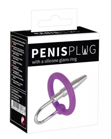 Image Penis Plug avec Anneau de Gland en Silicone de Penisplug-1