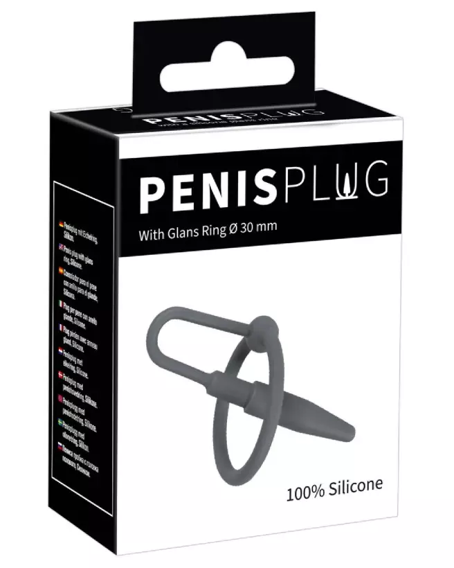 Image du Penis Plug with Glans Ring de PenisPlug pour stimulation de l'urètre-1
