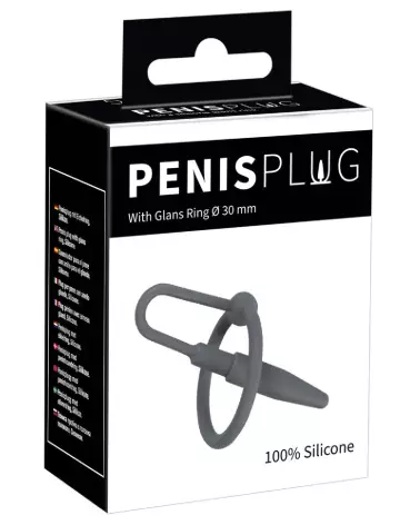 Image du Penis Plug with Glans Ring de PenisPlug pour stimulation de l'urètre-1