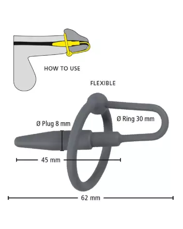 Image du Penis Plug with Glans Ring de PenisPlug pour stimulation de l'urètre-6