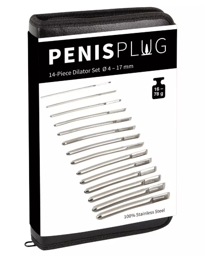 Image Set de Dilatateurs Urétraux PenisPlug 14 Pièces - Tiges à Urètre en Acier Inoxydable-1