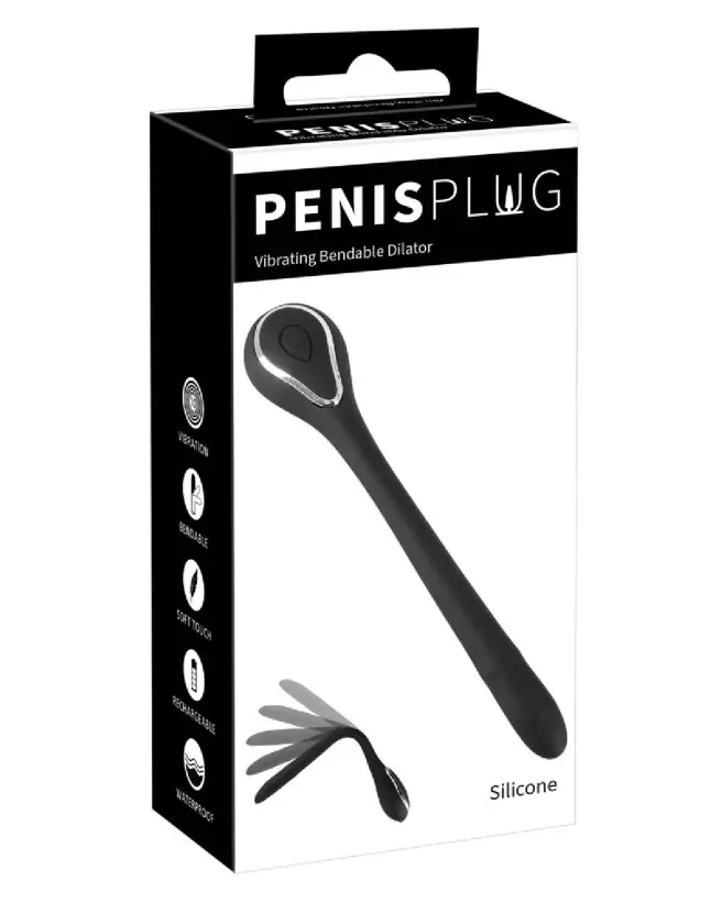Image du Penisplug Vibrant Bendible D, plug urétral flexible et stimulant-1