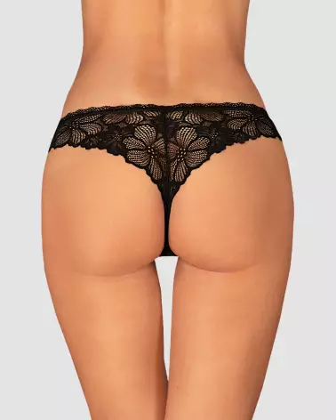 Image Serafia Tanga Noir de Obsessive - Lingerie féminine élégante et confortable-8
