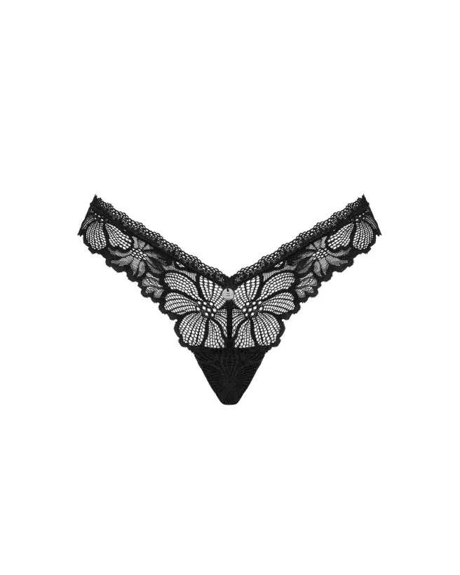 Image Serafia Tanga Noir de Obsessive - Lingerie féminine élégante et confortable-11