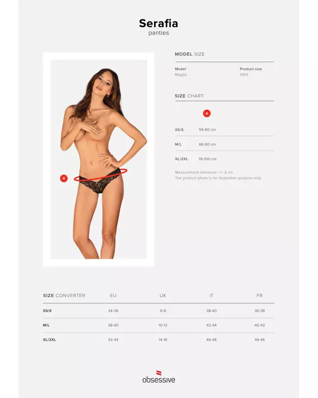 Image Serafia Tanga Noir de Obsessive - Lingerie féminine élégante et confortable-13