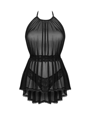 Nuisette Serafia noire Obsessive, lingerie élégante et sensuelle-7