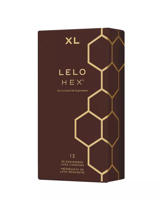 Image des préservatifs LELO HEX XL, grande taille et haute sécurité-1