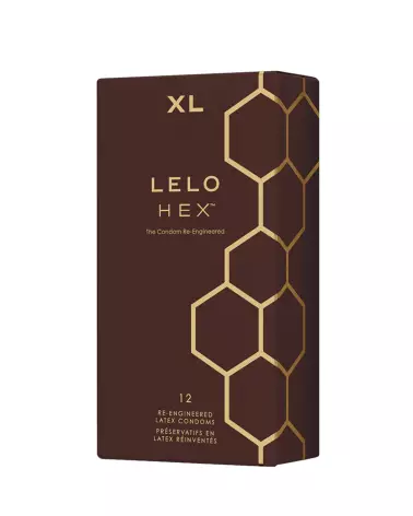 Image des préservatifs LELO HEX XL, grande taille et haute sécurité-1