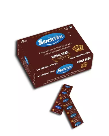 Image des préservatifs Sensitex King Size 144 pcs - haute qualité et grande taille-1
