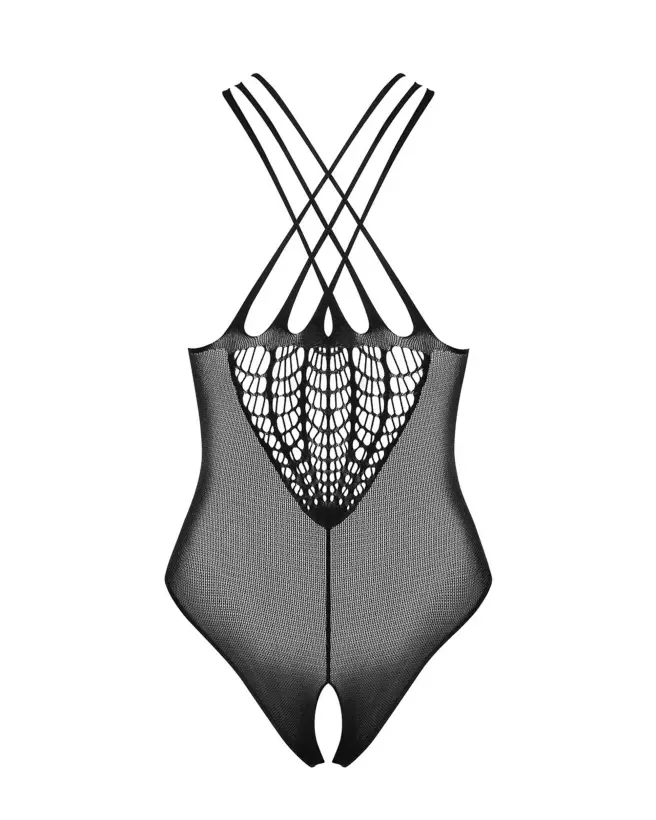 Photo du Body Ouvert Noir B118 Obsessive, lingerie élégante en dentelle-4