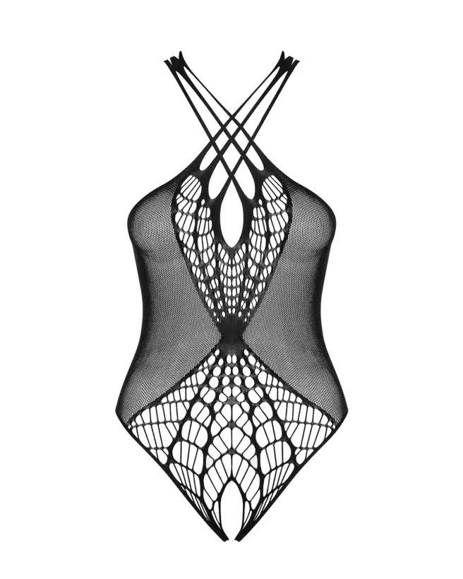 Photo du Body Ouvert Noir B118 Obsessive, lingerie élégante en dentelle-5