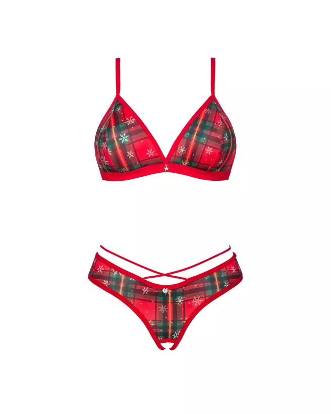 Ms Merrilo Ensemble 2 Pièces Rouge - Lingerie Obsessive Élégante et Séduisante-7