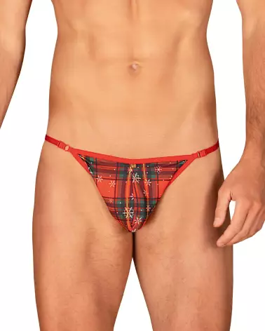Mr Merrilo String Rouge et Nœud Papillon pour Homme par Obsessive-3