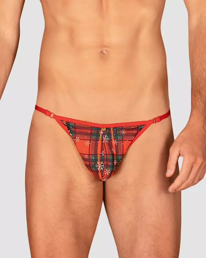 Mr Merrilo String Rouge et Nœud Papillon pour Homme par Obsessive-9