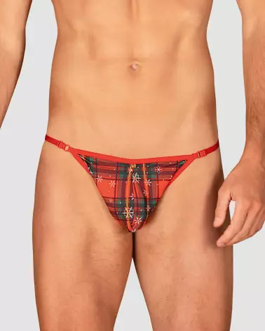 Mr Merrilo String Rouge et Nœud Papillon pour Homme par Obsessive-9