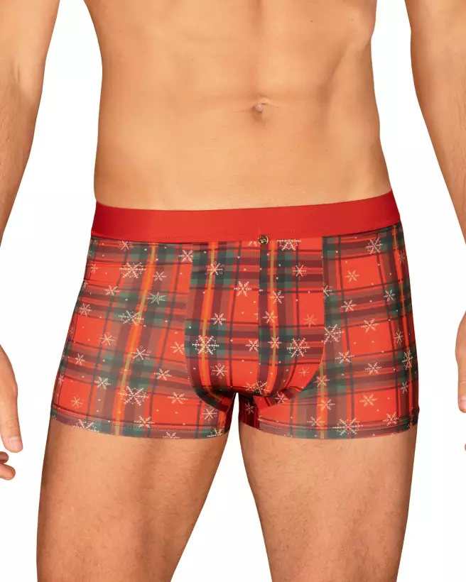 Boxer et noeud papillon rouge Obsessive pour homme, lingerie élégante et confortable-3