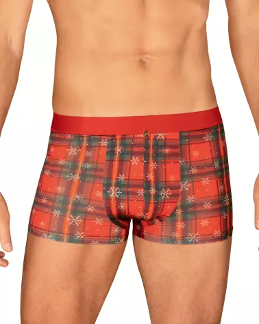 Boxer et noeud papillon rouge Obsessive pour homme, lingerie élégante et confortable-3