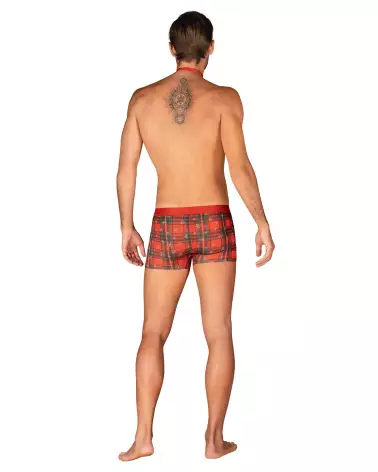 Boxer et noeud papillon rouge Obsessive pour homme, lingerie élégante et confortable-6