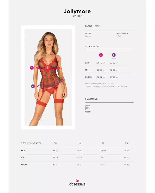 Guêpière rouge Obsessive élégante en corset et serre-taille-9