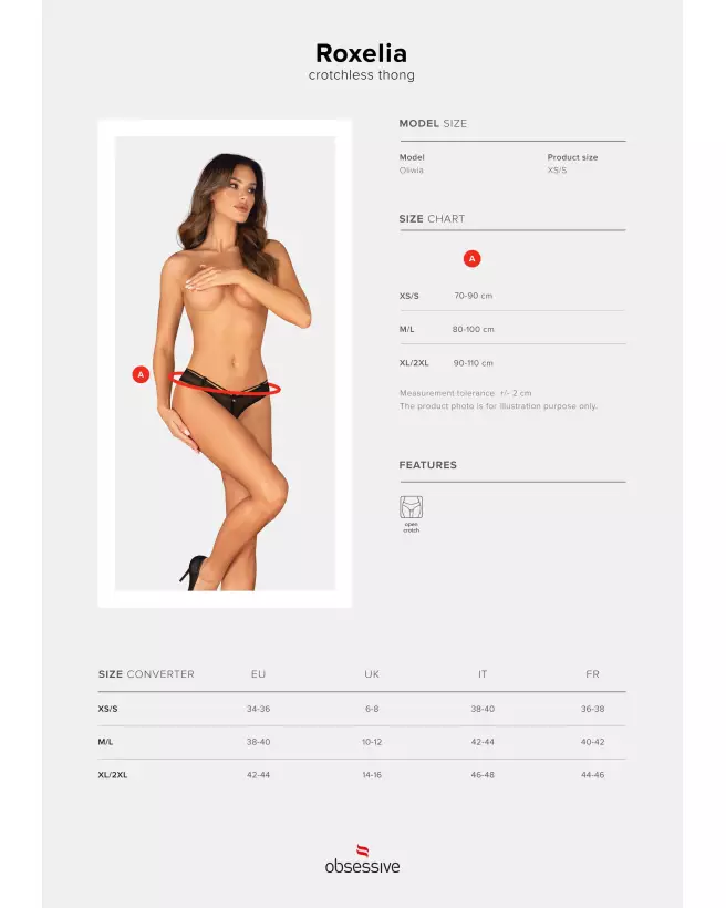 String ouvert Roxelia noir Obsessive, élégance et séduction en lingerie-13