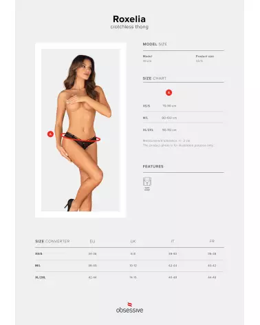 String ouvert Roxelia noir Obsessive, élégance et séduction en lingerie-13