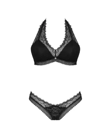 Ensemble Medilla 2 pièces noir Obsessive - Lingerie élégante-7