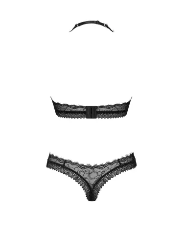 Ensemble Medilla 2 pièces noir Obsessive - Lingerie élégante-8