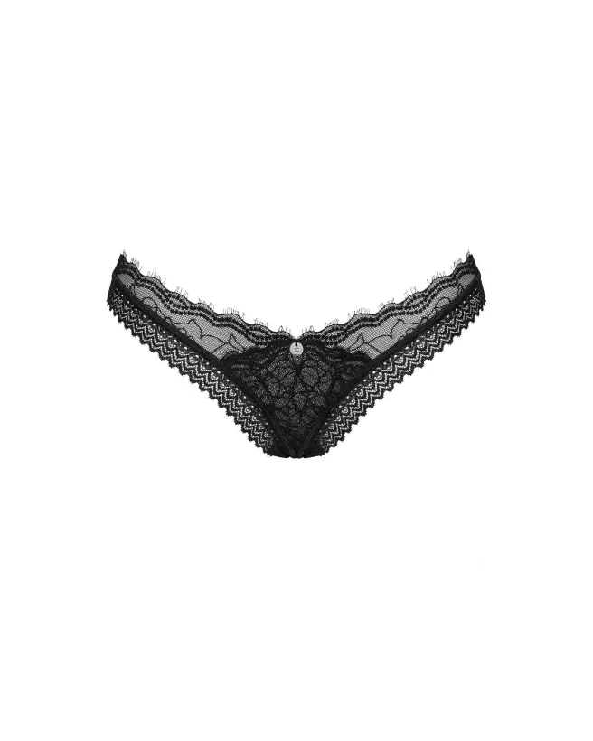 String Medilla Noir Obsessive - Lingerie élégante et confortable-9